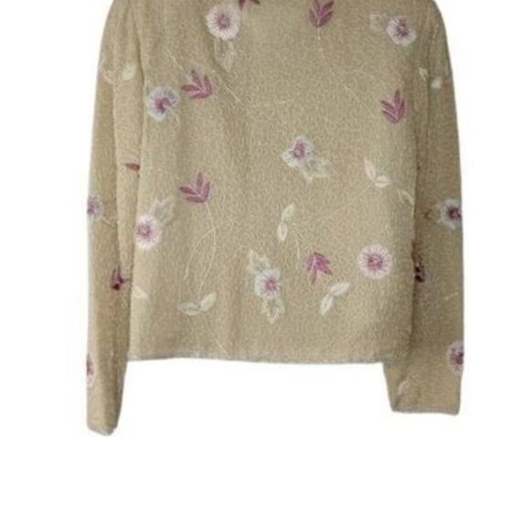 Adrianna Papell Occasions 3 Piece Formal Skirt Set Silk Beaded - Picture 4 of 8